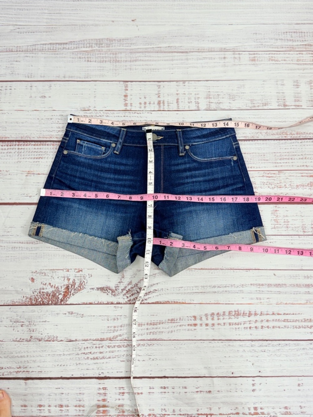 Paige Jimmy Jimmy size 27 Cabrera Distressed Stretch Jean Shorts - Picture 7 of 11